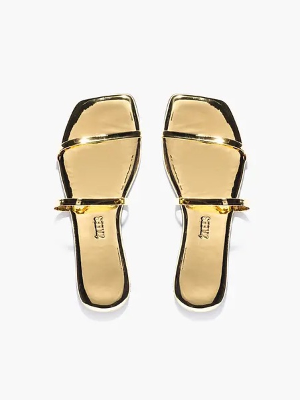 Tkees | Square Toe Gemma Mirror Sandals | Gold | Size 9 | New ✨🆕